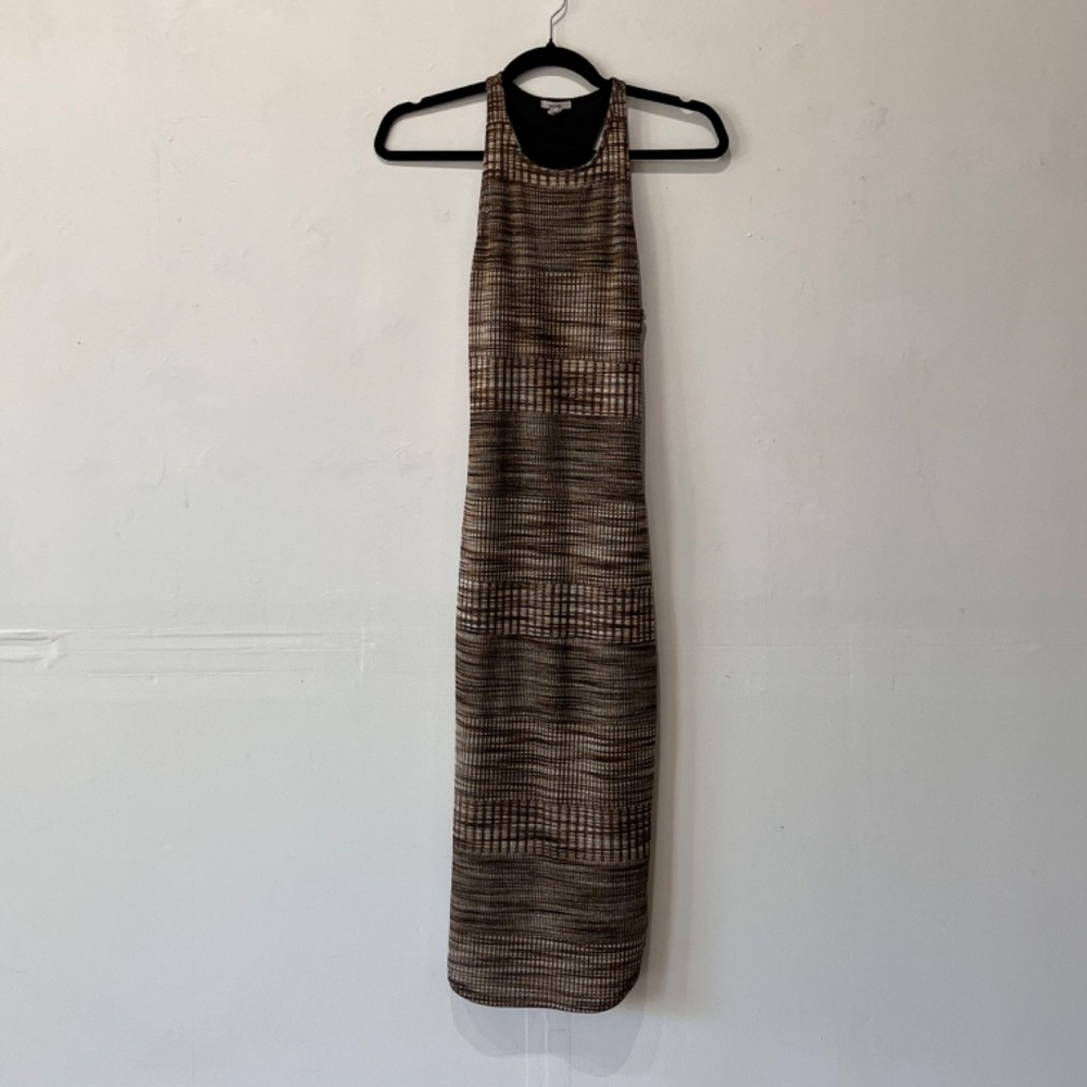 Ecote earth and metallic gold racer back dress - Picture 2 of 9